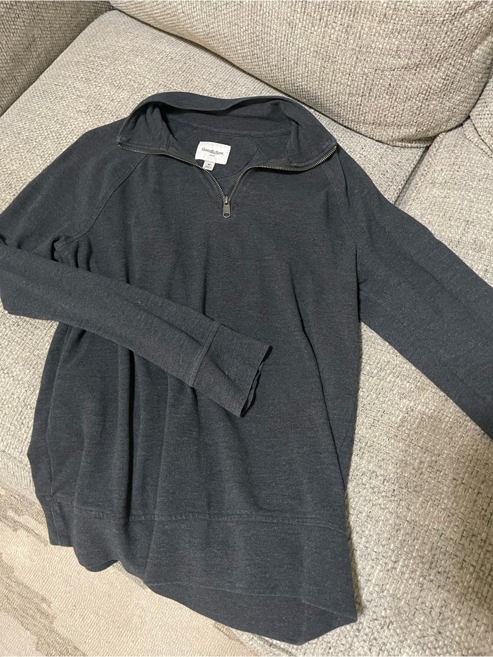Goodfellow & Co Charcoal Half-Zip Pullover